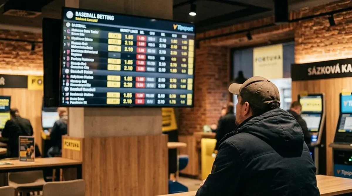 Sázkařský terminál se zobrazenými kurzy alternativních handicapů