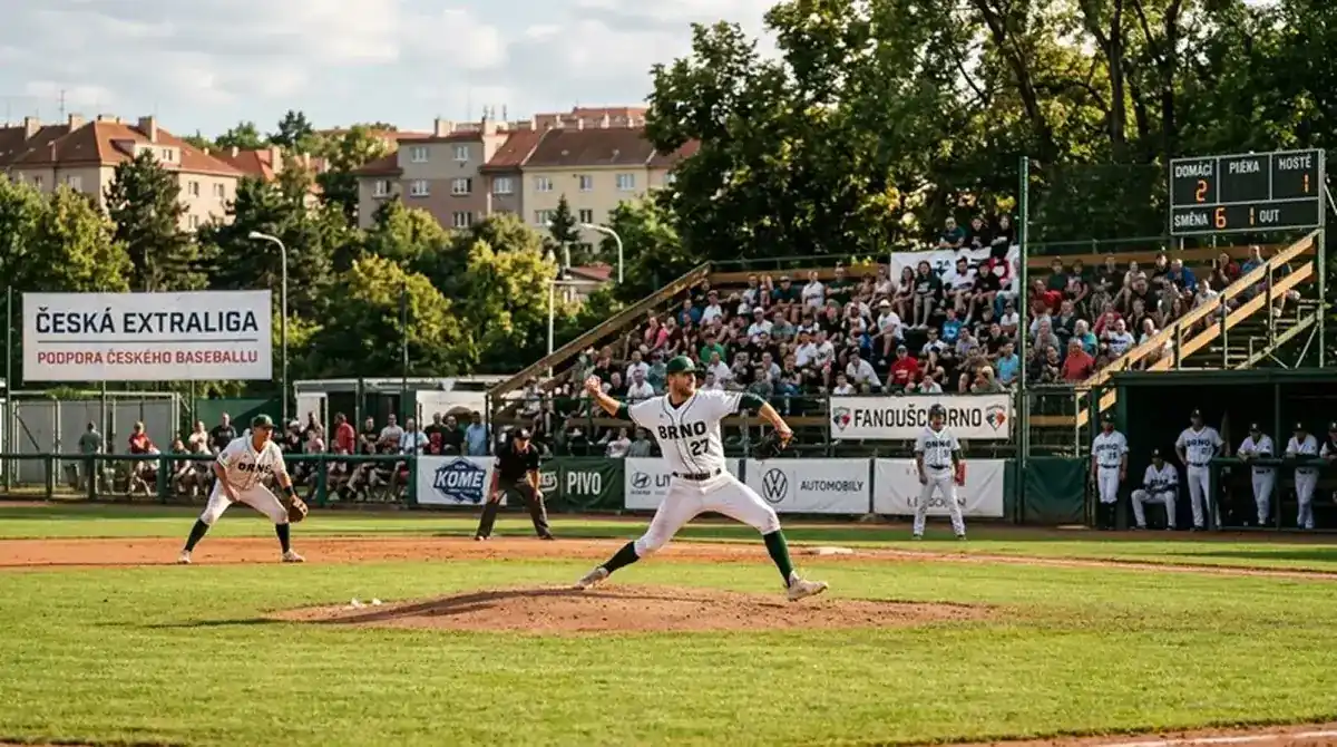Česká baseballová Extraliga — zápas mezi brněnskými kluby Draci a Hroši