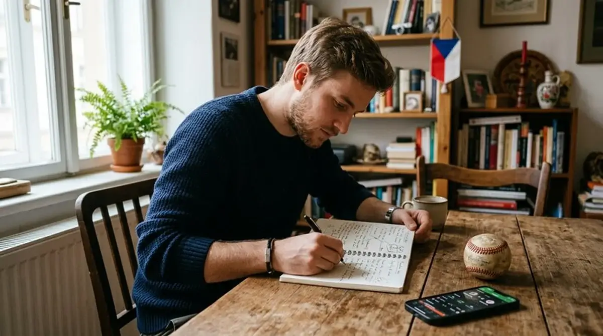 Český sázkař se zaměřením na domácí baseballovou soutěž