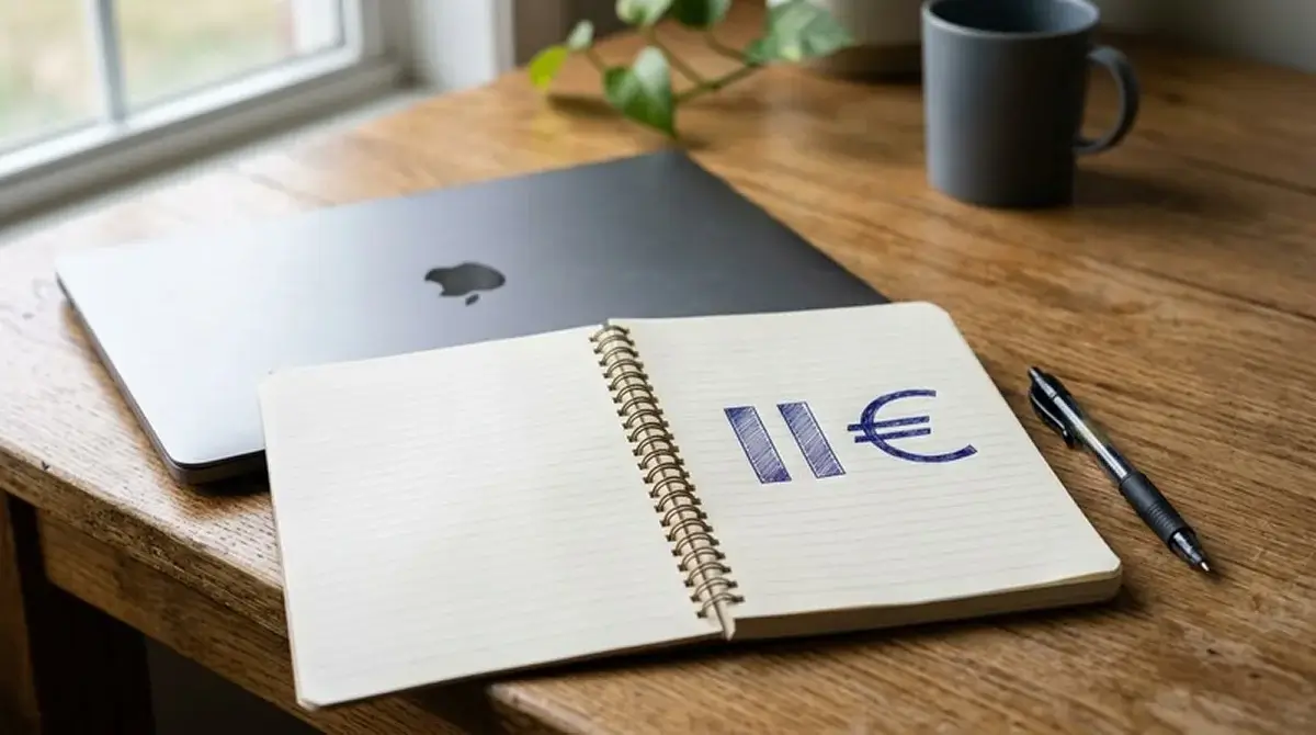 Symbolické pauzové tlačítko na stole pro období útlumu
