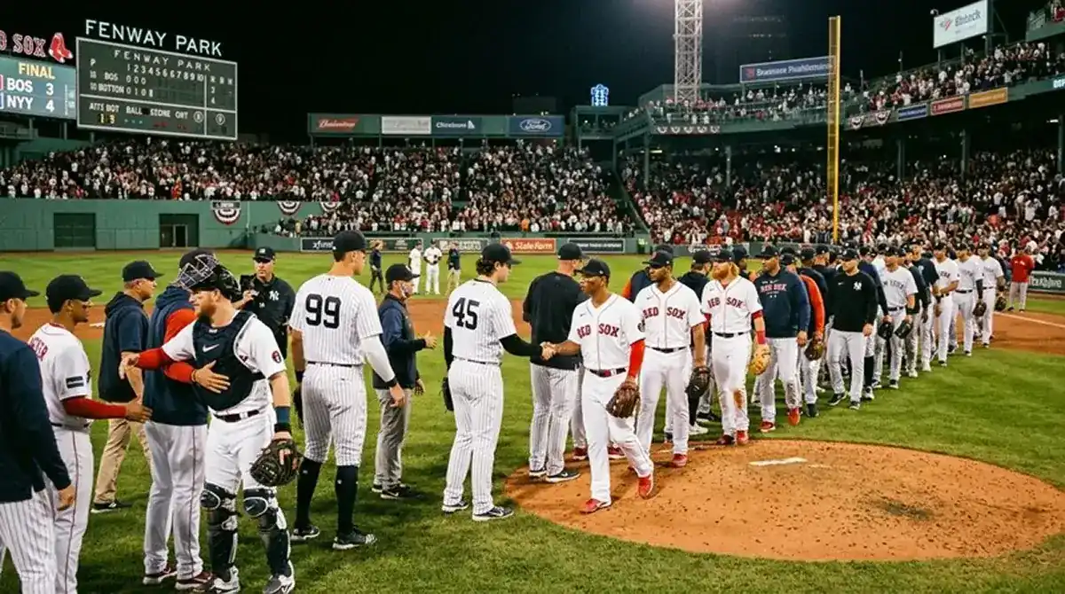 Intradivizní rivalové po MLB zápase v podání rukou