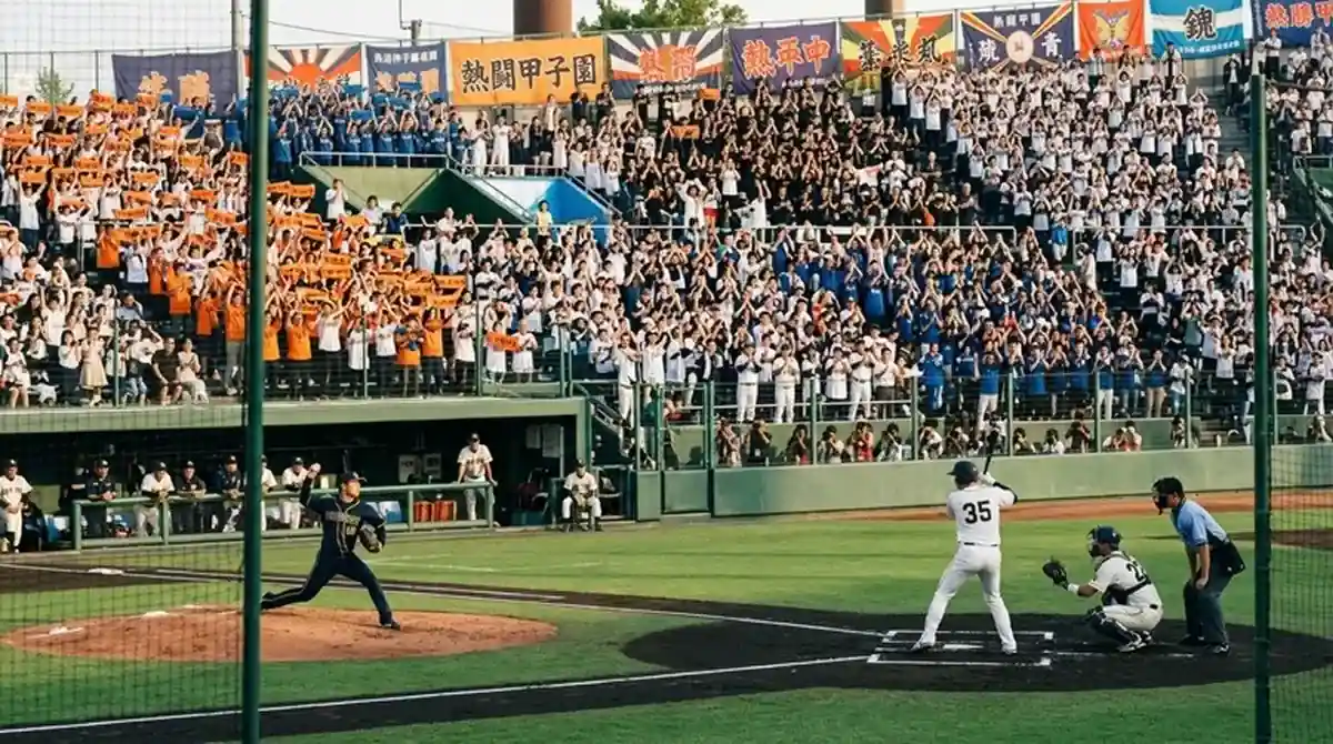 Zápas japonské Nippon Professional Baseball ligy ve stadionu Tokio