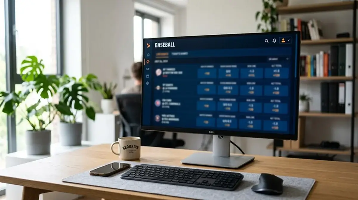 Český sázkařský screen se seznamem MLB zápasů