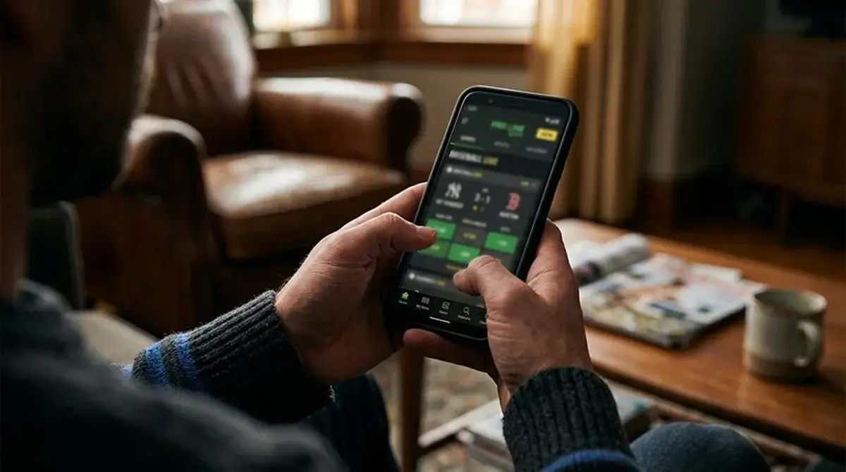 Mobilní sázkařská aplikace s baseballovým rozhraním