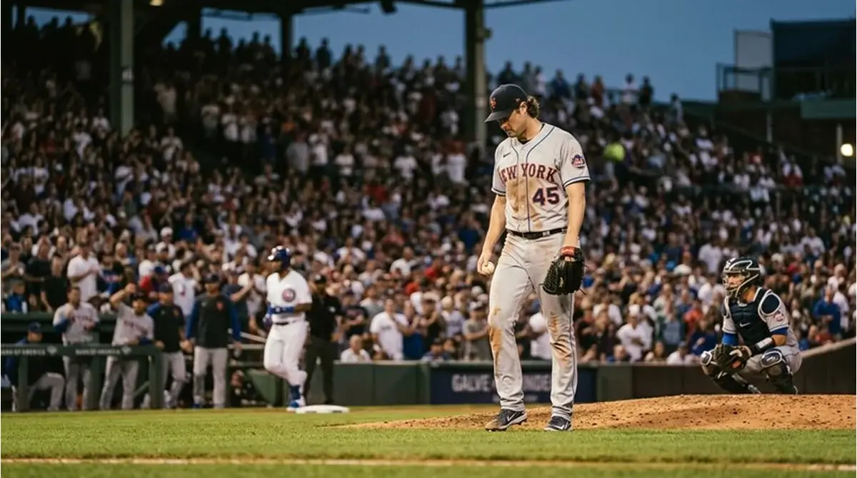 MLB nadhazovač po inkasování doběhu během zápasu
